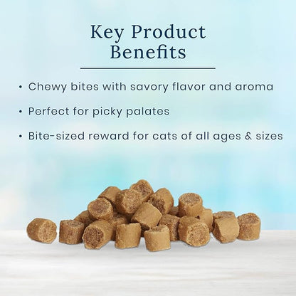 Blue Buffalo True Chews Natural Chewy Cat Treats, Made in the USA, Alaska Pollock Recipe, 3-oz. Resealable Bag
