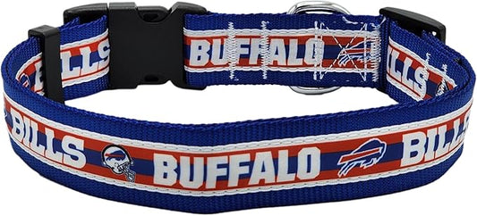 Pets First NFL Buffalo Bills Licensed PET COLLAR, Extra Large - Heavy-Duty, Strong, and Durable Dog Collar. Available in 31 Football Teams and 4 Sizes