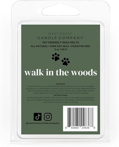 Pet Safe Wax Melts for Dogs | Non Toxic Soy Wax Melts | Natural, Paraffin-Free, Clean Burning | Odor Eliminating Wax Cubes | Walk in the Woods