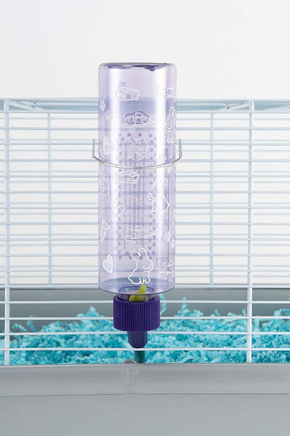 Lixit Standard Cage Water Bottles for Rabbits, Ferrets, Guinea Pigs, Hamsters, Rats, Mice and Other Small Animal's (8 Ounce, Purple)