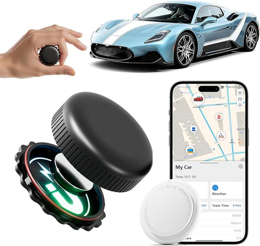 Mini GPS Tracker for Vehicles No Monthly Fee,GPS Car Tracker,Real Time Car GPS Tracker,Strong Magnetic Car Vehicle Tracking Anti-Lost for Car/Person/Pet/Items(Available for Android and iOS)