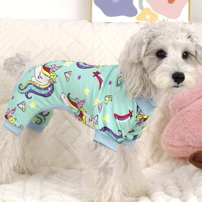 XPUDAC Dog Pajamas for Small Medium Dogs, Strechy Soft Dog Clothes for Dogs Girl Boy Pet Jumpsuit, Cat Onesie-2XL