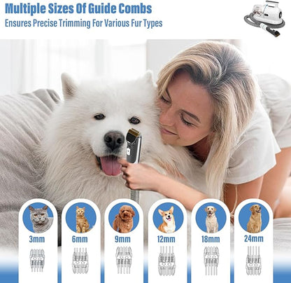 S7 High-Suction Dog Grooming Vacuum for Small & Medium Dogs, Compact Hair Collection System for Regular Trimming & Maintenance, Strong Suction, Low-Mess Indoor Grooming
