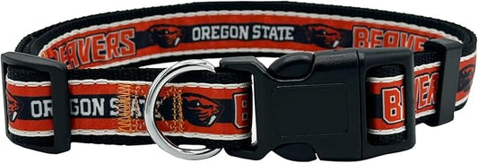 Pets First Collegiate PET Collar NEW VERSION Oregon State Beavers Dog Collar, Size Large. Best Sports Team Color for Dogs & Cats. A Shiny & Colorful Dog & Cat Collar Licensed by The NCAA