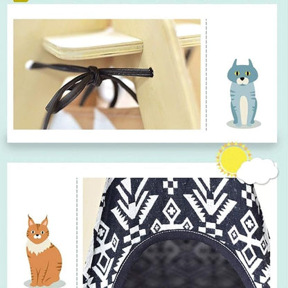 Pet beds, Pet Tent Wooden Dog House Pet Bed Cat Bed Yurt Washable Kennel Cat Litter Small