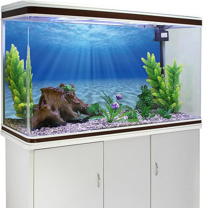 AWERT 24x16 inches Undersea Theme Ocean Floor Aquarium Background Fish Tank Background Polyester Background
