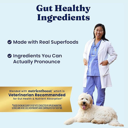 Solid Gold Beef Tripe Wet Dog Food Mix in for Adult & Senior Dogs - Helps Boost Appetite for Picky Eaters & Sensitive Stomachs - Canned Dog Food Additive for Healthy Digestion - 6 Pack/13.2oz Cans