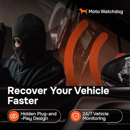 Wired GPS Tracker for Vehicles, No Subscription, No Monthly Fee | Real-Time Location, Easy Installation, Speeding Monitoring, Route History, Geofence, for Fleets & Families