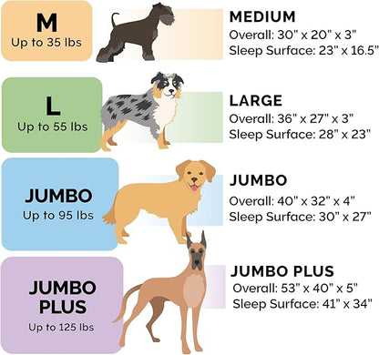 Furhaven Cooling Gel Dog Bed for Medium/Small Dogs w/ Removable Bolsters & Washable Cover, For Dogs Up to 35 lbs - Luxe Faux Fur & Performance Linen Sofa - Charcoal, Medium
