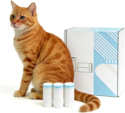 Cat Litter Box Liners 45 Count, 1 Mil Thick Drawstring Bags for Automatic Litter Boxes, No Leak, No Tear, Easy Clean & Odor Control (24.8" x 14.5")