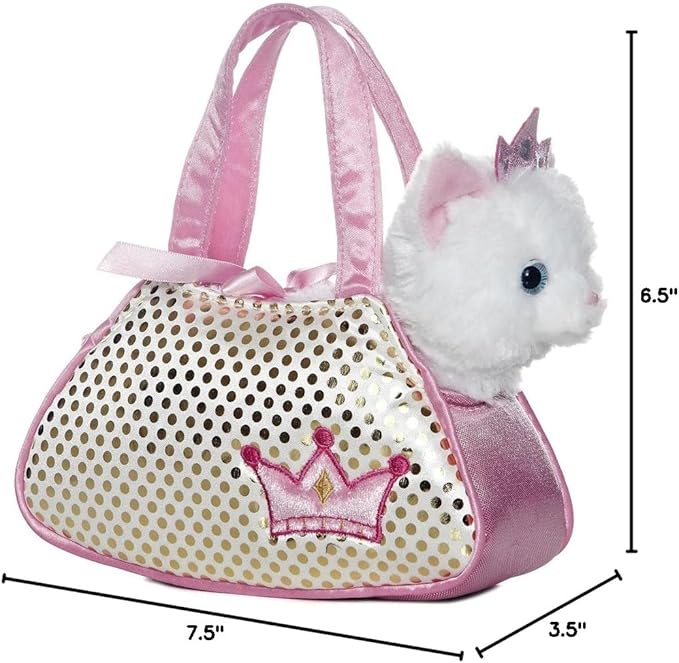 Aurora World Aurora - Pet Carrier - 7" Princess Kitty Pet Carrier, 32602, Multicolor