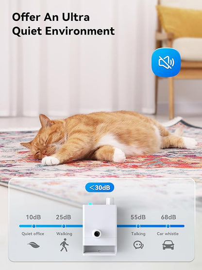 118oz/3.5L Smart Cat Water Fountain with App Control, Kitty spout cat Water Fountain, Ultra Quiet Pet Water Fountain for Cat Indoor, 2.4GHz Wi-Fi (Pump)