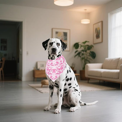 7 PCS Tie Dye Dog Bandanas for Large Dogs Breed Sewing Hemming Dog Bandana Print One Side XL Drool Bibs Party Grooming L