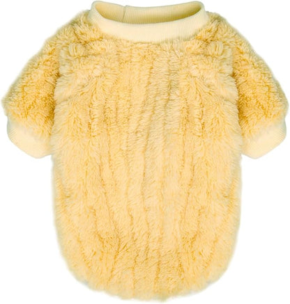 FabriCastle Dog Sweater, 3-Pack Dog Clothes & Coat, Pet Jacket for Small or Medium Dogs Boy or Girl, Soft and Warm Cat Sweaters Doggy Apparel Costumes Christmas (Lavender,Pink,Butter Yellow, Small)
