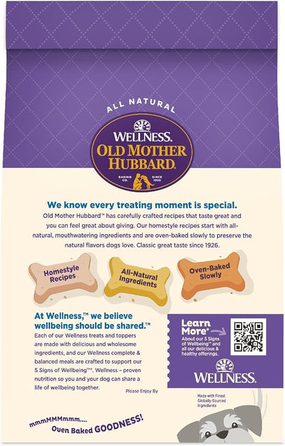 Wellness Old Mother Hubbard Classic Original Mix Dog Biscuits, Natural Training Treats, 4 Flavors, Mini Size, 3.8 lb Bag