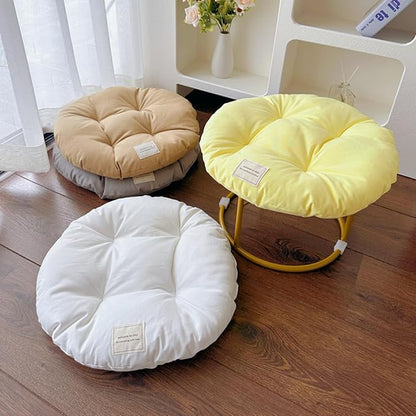 SHENGOCASE 2-Pack 16" Round Soft Cat Kneading Pillow Cushion Bed for Dog House Perch, Cushion Pad Padding (White)