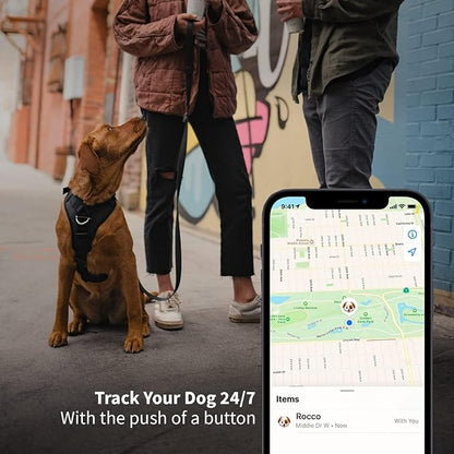 SÄKER IP68 Waterproof The Safest AirTag Dog Collar Holder, Dustproof, Ultra-Durable, Fits Up to 1.5" Collars | Will Not Damage Your Collar | Perfect Way to GPS Track Your Dog | Designed in Montreal