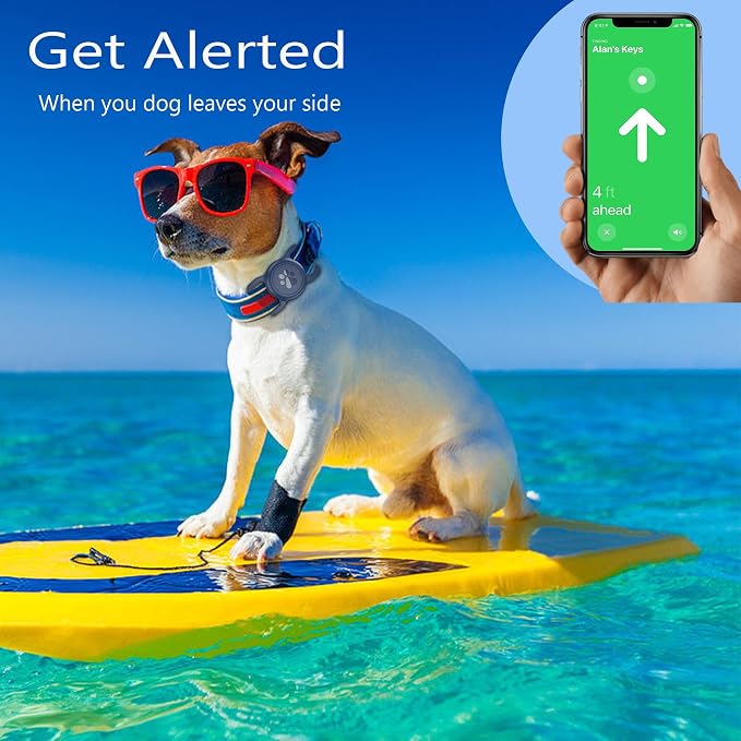 Waterproof Airtag Dog Collar Holder, Full Covered Silicone Case, Navy Blue | Fits most collars | Soft durable silicone | Full waterproof seal | Secure anti-loss design | Signal-friendly, lightweight