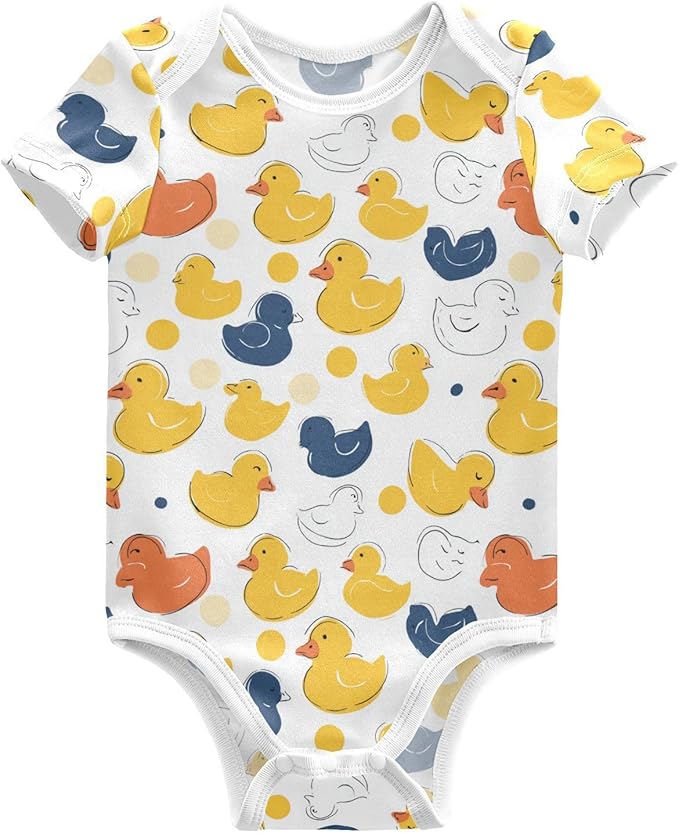 Bright Emotions Raccoons Baby Short Sleeve Bodysuits Romper Unisex Infant Outfit Wrapping Clothes for Boy Girl kids 3M