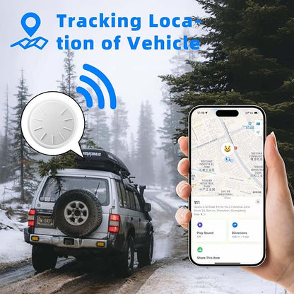 GPS Tracker for Vehicles, 2PCS Real Time GPS Tracker, Car Tracker Work with Find My (iOS Only), MINI Magnetic Car Tracker Device Hidden, No Monthly Fee, Waterproof Vehicle Tracker