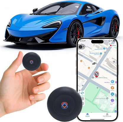 GPS Tracker for Vehicles, Cars, Motorcycles & Fleet - Real-Time Portable Magnetic Tracking Device, No Monthly Fee No Subscription, Global Coverage Location Tracker for Car Kids, Elderly, Pets & Assets