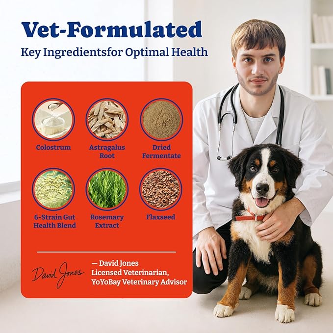 Dog Allergy Relief Chews – 70 Soft Chews, Turkey & Pumpkin Flavor - Immune Support & Itch Relief with Colostrum, Astragalus Root, 6-Strain Gut Health Blend