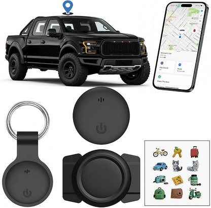 Undetectable GPS Tracker for Vehicles - Real-Time Tracking，No Monthly Fee/No SIM Card【Apple MFi Certified】Works with iOS Find My | Mini Hidden Magnetic GPS Locator，IP68 Waterproof，Reliable Performance