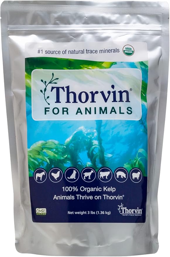 | Organic Supplement for Skin, Coat, Digestion and Optimal Health | Suitable for Dogs, Cats, Horses, and Livestock | 3lb