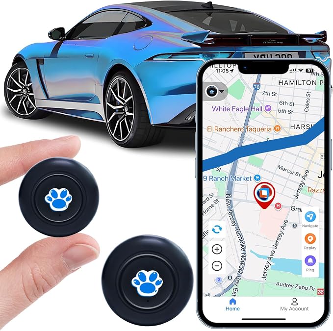 GPS Tracker for Vehicles,GPS Tracker Device for Vehicles No Subscription | No Monthly Fee Portable Tracking GPS Tracker for Car Kids Dogs Trucks Magnetic GPS Tracking Device