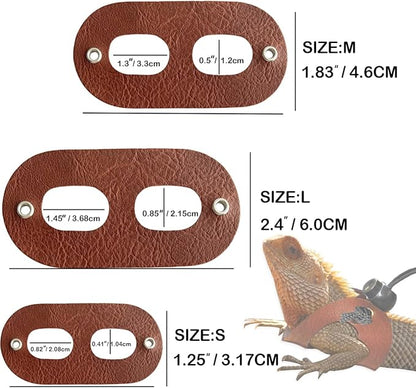 Small Animal Portable Backpack Carrier with Leather Harness and Leash Set,Space Capsule Clear Bubble Window Travel Backpack for Bearded Dragon,Guinea Pig,Rabbit,Airline Approved
