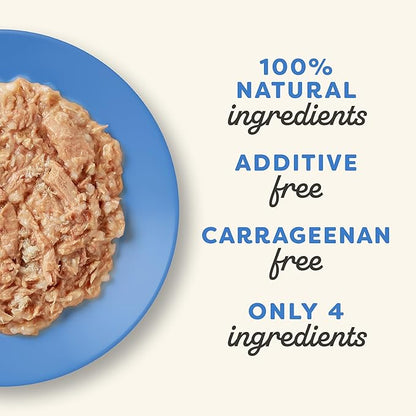 Applaws Natural Wet Cat Food in Broth, Limited and Natural Ingredients, High Protein with No Artificial Additives, Tuna Fillet & Crab in Broth (10 x 2.12 oz Easy-Open Cups)