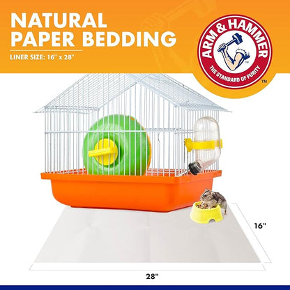 Arm & Hammer for Pets Super Absorbent Cage Liners for Guinea Pigs,Hamsters,Rabbits & All Small Animals | Best Cage Liners-for Small Animals,Small-Animal Pet Products,7 Count (Pack of 2)