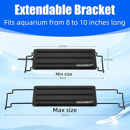 AQUANEAT LED Aquarium Light Full Spectrum for 8 Inch to 10 Inch Fish Tank Light Fresh Water