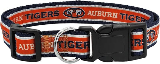 Pets First Collegiate PET Collar OLD VERSION Auburn Tigers Dog Collar, Size Medium. Best Sports Team Collar for Dogs & Cats. A Shiny & Colorful Dog & Cat Collar Licensed by The NCAA