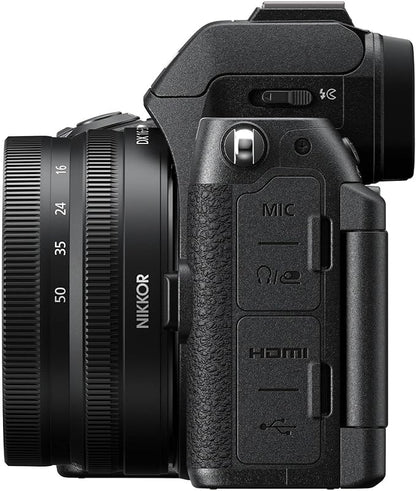Nikon Z50 II with Wide-Angle Zoom Lens | Compact mirrorless Stills/Video Camera with Easy Color presets and Wireless Photo Sharing | Nikon USA Model