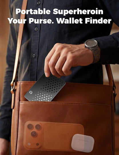 Wallet Tracker Card 0.06in Slim Tracking Card,5-10 Years Battery Bluetooth Smart Card,Android & iOS Airtag Card,Work with Apple Find My & Google Find Hub,IP68 GPS Tracker for Vehicles,Luggage-2pcs