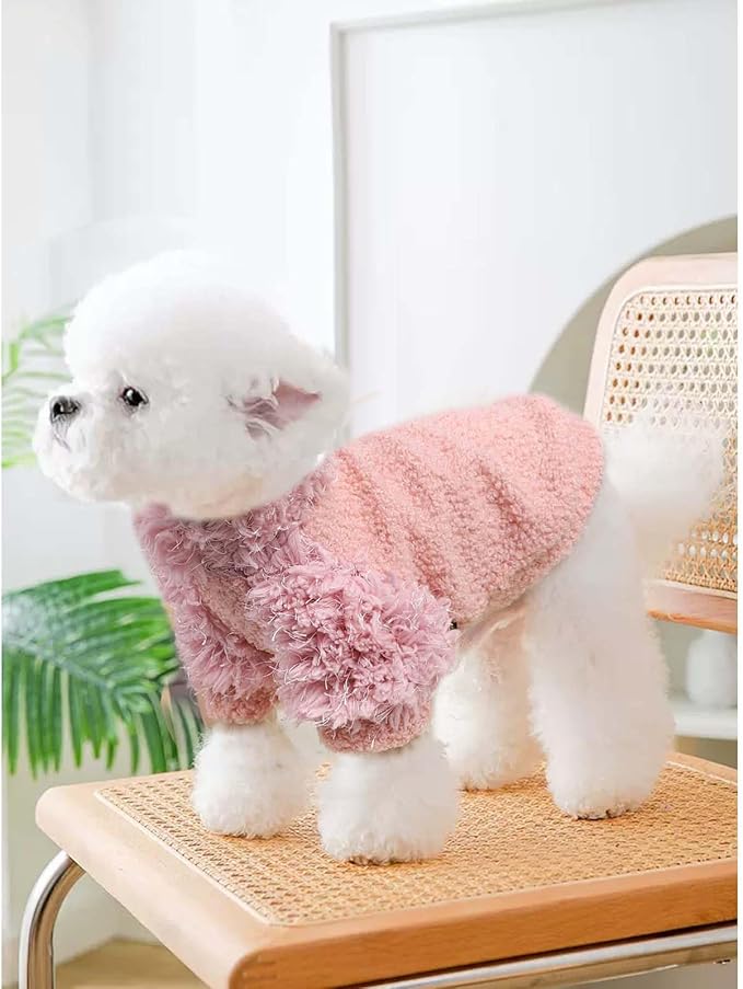 Chihuahua Sweatshirt Dog Clothes for Small Dogs Girl Boy Dog Sweaters Soft Fleece Coat for Small Medium Dog Warm Dog Cat Clothes Soft Puppy Cat Clothing