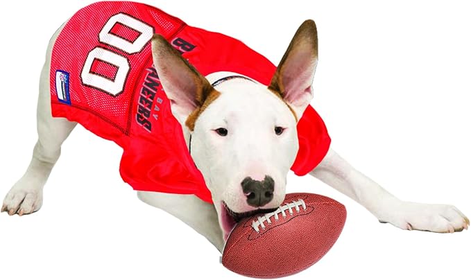 NFL Tampa Bay Buccaneers Dog Jersey, Size: XX-Large. Best Football Jersey Costume for Dogs & Cats. Licensed Jersey Shirt