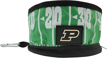 Pets First NCAA Purdue Boilermakers Collapsible Dog Travel Bowl Set, 2 Pack Food & Water Bowls for Dogs, Best Portable & Lightweight Leak-Proof Dog Bowls for Travel