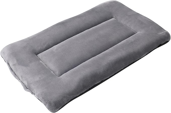 Dog Bed Plush Dog Crate Pad 24" x 18" Kennel Pad Machine Washable Entire Cat Crate Beds Double Sided Pet Cushion