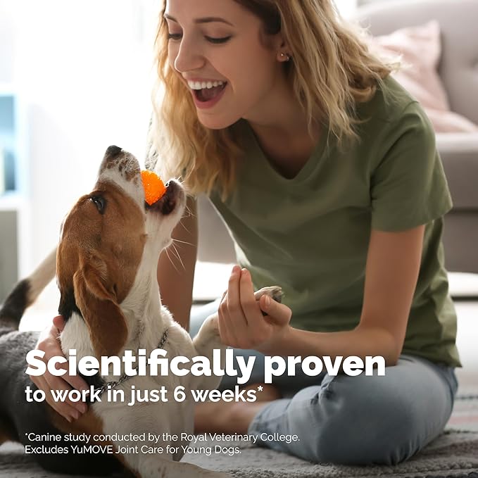 YuMOVE Hip & Joint Supplement for Dogs with Glucosamine, Hyaluronic Acid, Green Lipped Mussel & Omega 3 Joint Supplement - Regular or Advanced Strength (45ct Chews, Advanced Strength)