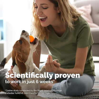 YuMOVE Hip & Joint Supplement for Dogs with Glucosamine, Hyaluronic Acid, Green Lipped Mussel & Omega 3 Joint Supplement - Regular or Advanced Strength (300ct Chews, Regular Strength)