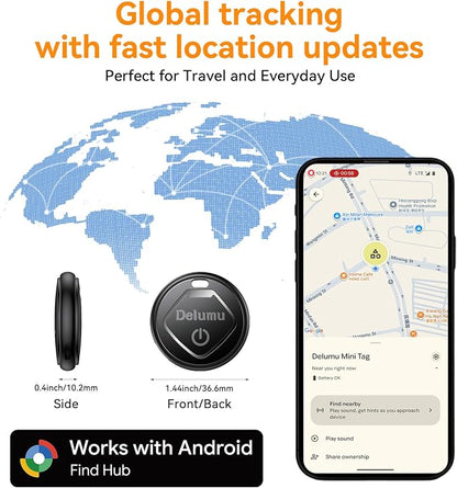 Air Tracker Android, 2026 New Smart Tags-4 Pack Android Tracker for Google'S Find Hub App, Bluetooth Tracker Keys Finder and Item Locator & GPS Trackers for Keys,Luggages,Wallet, IP67