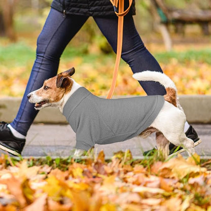 3 Pack Dog Sweater Fleece Turtleneck Soft Warm Sweatshirt Dog Sweaters for Small Dogs Puppy Sweater Boy Girl Pet(Gray+Royal Blue+Navy,XS)
