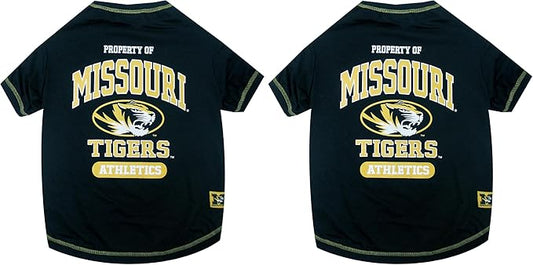 Pets First NCAA Missouri Tigers Dog T-Shirt, X-Small (Pack of 2)