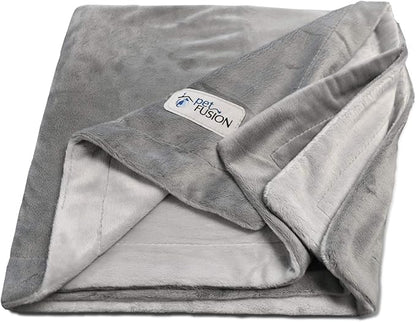 PetFusion Premium Dog & Cat Blanket | Ultra Soft Pet Blanket Available in Plush or Quilted; 2 Colors (Grey; Brown) | Perfect for Small Dogs & Large Dogs