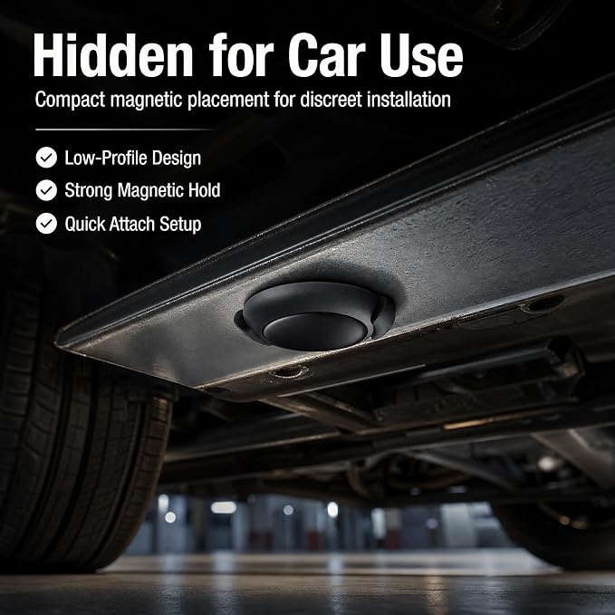 GPS Tracker for Vehicles – No SIM Required, Hidden Magnetic Car Tracker, Real-Time GPS Tracking for Kids, Car, Pets, No Monthly Fee, Works with Apple Find My, 2026 Upgraded (HITAG-2)