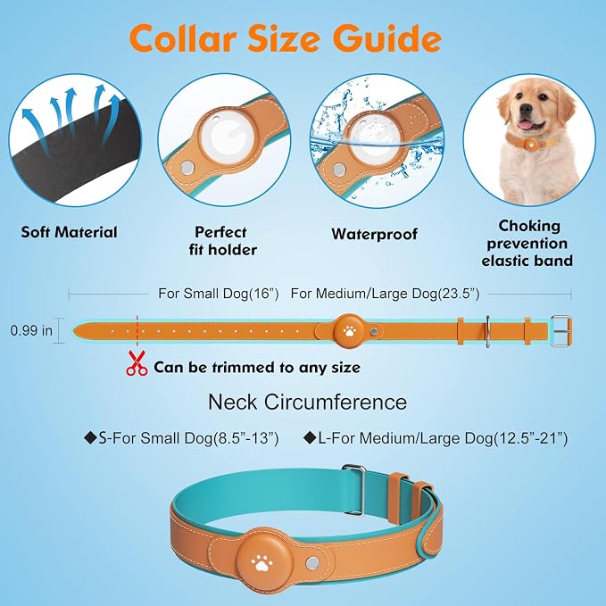 New GPS Tracker for Dogs: Smart Pet Collar with Real-Time Tracking | No Monthly Fee/Subscription (iOS & Android) Waterproof, Anti-Lost,365-Day Long Battery Life GPS Tracker Dog Collar