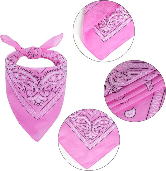 choyaxo Halloween Costumes for Dogs Cat Pet Cowboy Costume Cowboy Hat with Bandana Set for Halloween, Christmas, Holiday, Party, Cosplay (Pink, Small)
