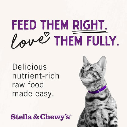 Stella & Chewy's Freeze-Dried Raw Cat Dinner Morsels - Premium Chicken Recipe with 98% Cage-Free Meat & Organs - Natural Grain-Free Cat & Kitten Food - Made in USA - 8 oz